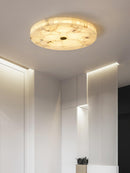 Modern Round Alabaster Ceiling Light