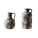 Weathered Patina Ceramic Jug Vase