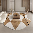 Abstract Patchwork Contour Area Rug