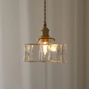 Vintage Textured Glass Pendant Light