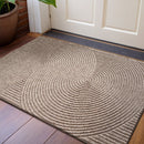 Tapete de Área com Padrão Espiral Nórdico
