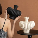 Fluted Sculptural Ceramic Vase