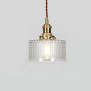 Brass Prism Glass Pendant Light