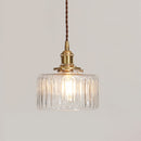 Brass Prism Glass Pendant Light
