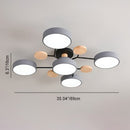 Modern Multi Disc Ceiling Light