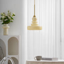 Vintage Schoolhouse Style Glass Pendant Light