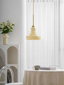 Vintage Schoolhouse Style Glass Pendant Light
