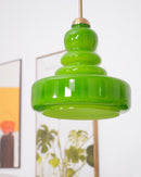 Vintage Schoolhouse Style Glass Pendant Light