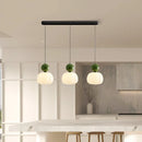 Japandi Sculptural Globe Pendant Light