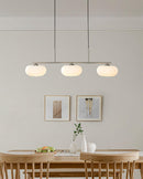 Contemporary 3-Light Glass Globe Pendant Ceiling Fixture