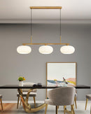Contemporary 3-Light Glass Globe Pendant Ceiling Fixture
