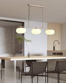 Contemporary 3-Light Glass Globe Pendant Ceiling Fixture