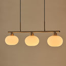 Contemporary 3-Light Glass Globe Pendant Ceiling Fixture
