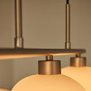 Contemporary 3-Light Glass Globe Pendant Ceiling Fixture