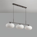 Contemporary 3-Light Glass Globe Pendant Ceiling Fixture