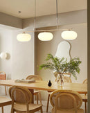 Contemporary 3-Light Glass Globe Pendant Ceiling Fixture