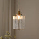 Vintage Textured Glass Pendant Light