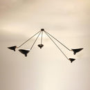 Modern Multi-Arm Adjustable Metal Ceiling Light Fixture