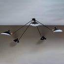 Modern Multi-Arm Adjustable Metal Ceiling Light Fixture