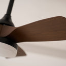 Carved Wood Blade Fan Light