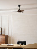 Carved Wood Blade Fan Light