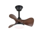 Carved Wood Blade Fan Light
