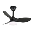 Carved Wood Blade Fan Light