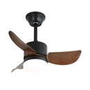 Carved Wood Blade Fan Light