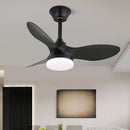Carved Wood Blade Fan Light