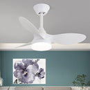 Carved Wood Blade Fan Light