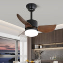 Carved Wood Blade Fan Light