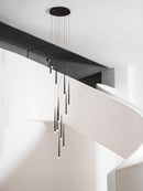 Slender Drop Rod Chandelier