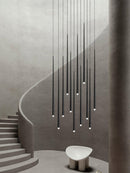 Slender Drop Rod Chandelier