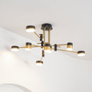 Modern Industrial Spider Arm Ceiling Chandelier