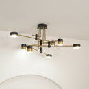 Modern Industrial Spider Arm Ceiling Chandelier