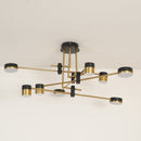 Modern Industrial Spider Arm Ceiling Chandelier