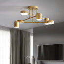 Gold Multi-Arm Sputnik LED Ceiling Light