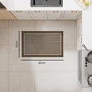 Linear Ribbed Frame Kitchen Mats