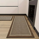 Linear Ribbed Frame Kitchen Mats