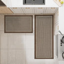 Linear Ribbed Frame Kitchen Mats