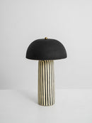 Art Deco Striped Column Table Lamp