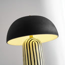 Art Deco Striped Column Table Lamp