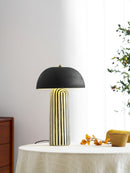 Art Deco Striped Column Table Lamp