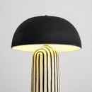Art Deco Striped Column Table Lamp
