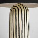 Art Deco Striped Column Table Lamp
