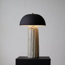 Art Deco Striped Column Table Lamp