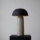 Art Deco Striped Column Table Lamp