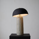 Art Deco Striped Column Table Lamp