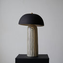 Art Deco Striped Column Table Lamp
