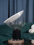 Minimalist Modern Desk Lamp with Clear Glass Diffuser
